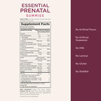 Nature's Bounty essential prenatal gummies texture and shape view