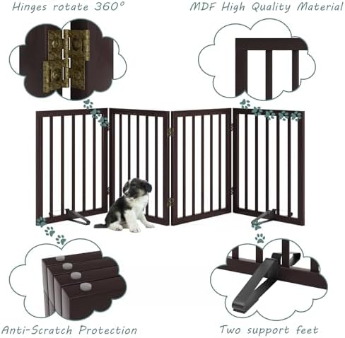 Mino Kesper portable wooden pet enclosure collapsed flat for storage
