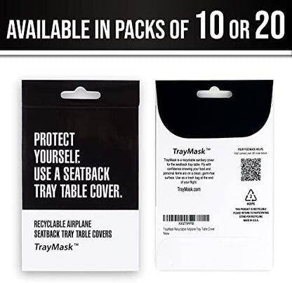 TrayMask ten pack packaging showing the imported travel accessory details.