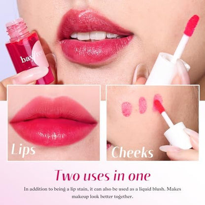 bayfree Lip Tint Stain Set, Lip Stain Long Lasting Waterproof, Lightweight, Non-sticky, Transfer-Proof, Matte Finish (fruit land) - Image 7