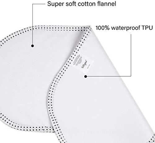 TILLYOU changing pad liners demonstrating waterproof backing layer