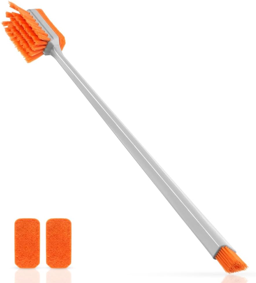 DaToo small glass aquarium cleaning tool front view showcasing the ergonomic triangular handle