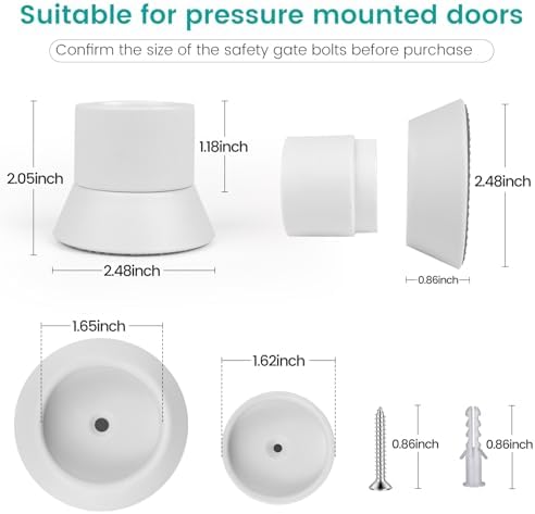 Side view showing the thickness and matte texture of the child safety gate guard