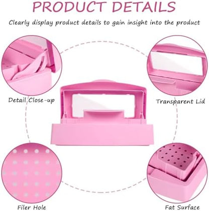 Gusnilo disinfectant container for salon tweezers and tools
