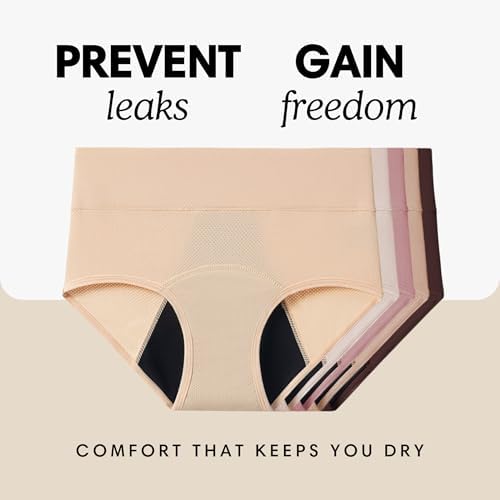 Everdries washable underwear packaging for women size large