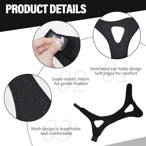 Breathable neoprene sleep strap for men and women