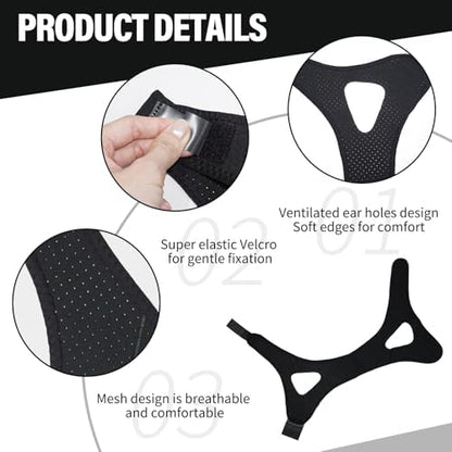 Breathable neoprene sleep strap for men and women