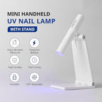 AIRSEE handheld UV nail dryer showing LCD display screen