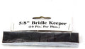 Grewal Equestrian Rubber Bridle Keeper 10 Pack Brown Front View Tack Accessories