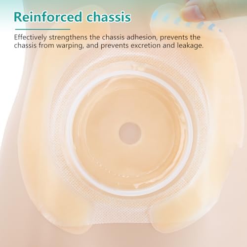 Latex free skin barrier strips illustrating skin friendly flexible application close up