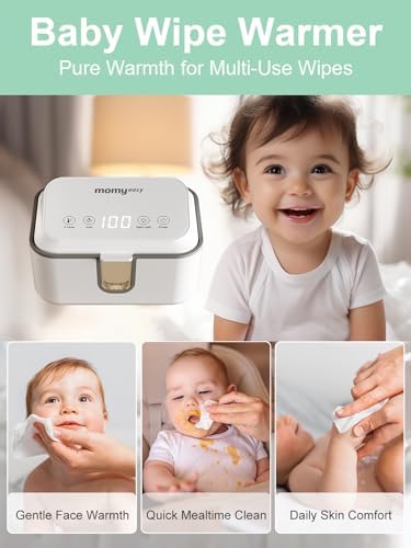 Top view of Momyeasy wipe dispenser lid and controls