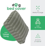 Molly Mutt zippered organic cotton dog bed cover close up fabric texture
