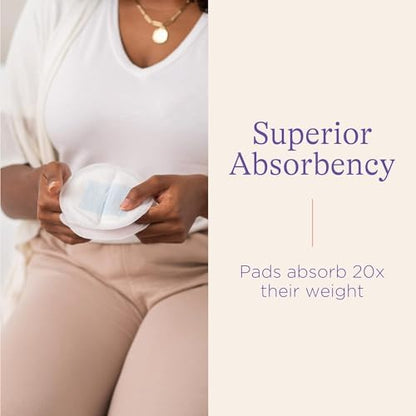 Lansinoh Stay Dry nursing pad showing honeycomb texture