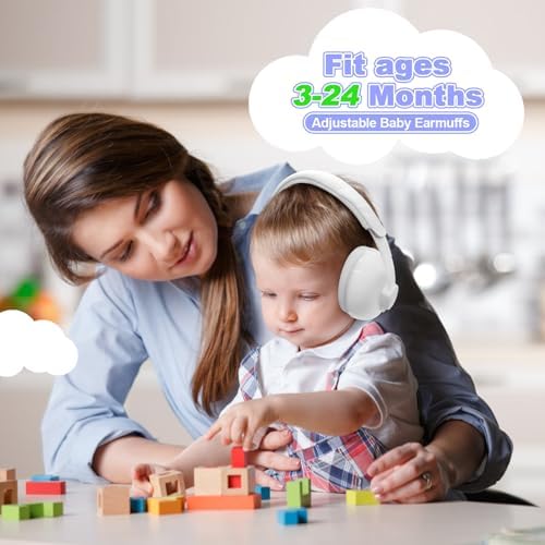 White Hocazor HZ002 noise protection for infants side view