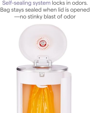 Munchkin Step Diaper Pail Arm and Hammer baking soda compartment