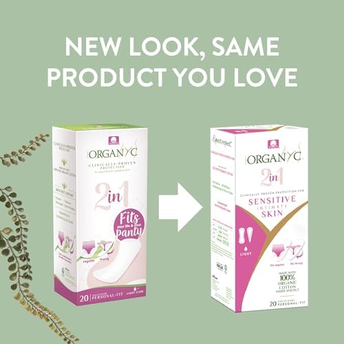 Close up of the 100% organic cotton texture of the Organyc 2 in 1 panty liner.
