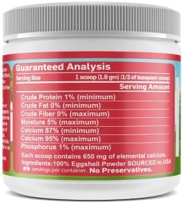 Gentle Blends calcium supplement packaging side view