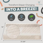 Zicoto baby changing pad with removable washable cover