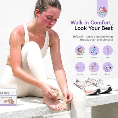 Imported USA toe bandages for foot health and blister protection.