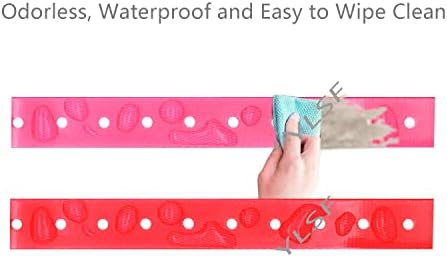 Etpet pink dog collar strap laying flat for size reference