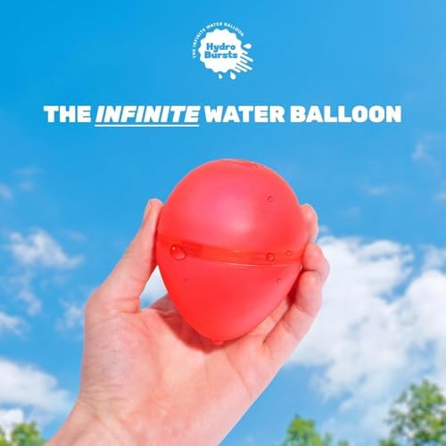 Relatable Hydroburst magnetic self sealing water balloons being filled in a bucket for outdoor play.