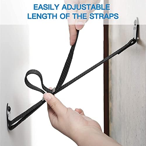 Perlesmith childproofing TV strap kit displaying included mounting hardware and concrete wall anchors