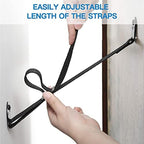 Perlesmith childproofing TV strap kit displaying included mounting hardware and concrete wall anchors