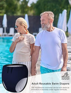 Eco friendly reusable swimwear for adults side angle display