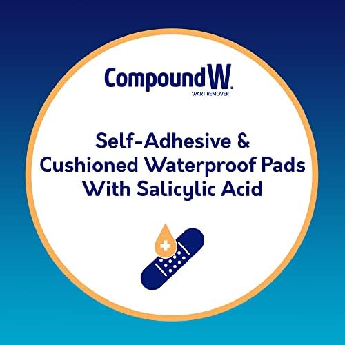 Compound W 40 percent salicylic acid wart removal bandages for feet.