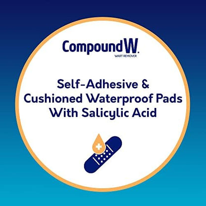 Compound W 40 percent salicylic acid wart removal bandages for feet.