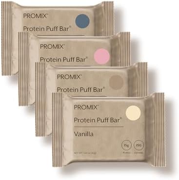 ProMix Nutrition Protein Puff Bars - Variety Pack - Vanilla, Chocolate, Strawberry, Blueberry - Marshmallow Crispy Treat - High Protein & Low Calorie - 12 Bars - Image 2