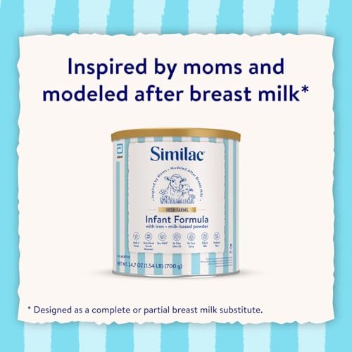 Preparation instructions on the back of Similac Irish Farms can