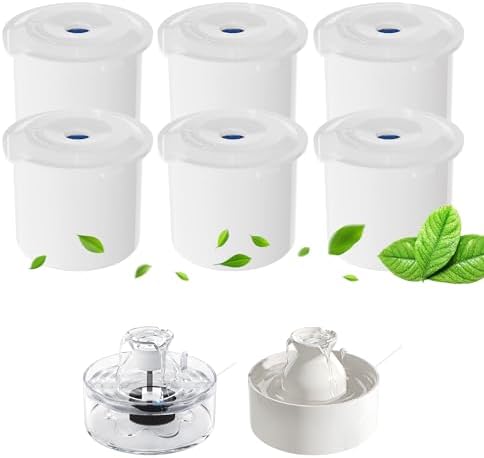 PETIMI replacement water filters six pack close up view
