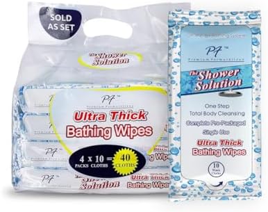 Close up of Premium Formulations extra thick body wipe texture