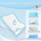 Cacaso absorbent changing pads layout on bed surface