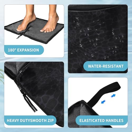 Ultac wet dry bag holding gym clothes inside gym bag