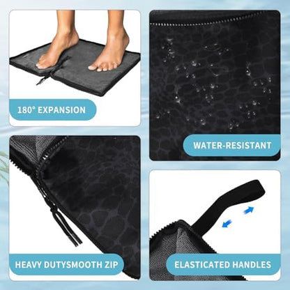 Ultac wet dry bag holding gym clothes inside gym bag