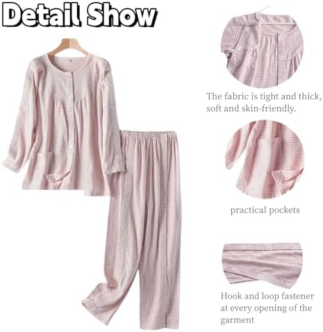Grey zippered surgical gown for elderly bedridden support
