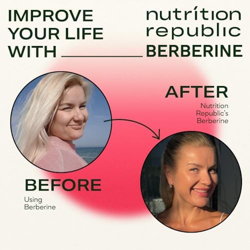 Supplement facts panel on Nutrition Republic Berberine and Dihydroberberine bottle detailing exact milligram dosages.
