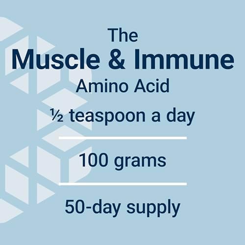 Life Extension L-Glutamine Powder usage instructions on package