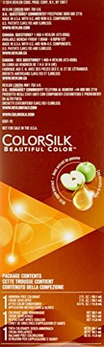 Revlon ColorSilk 10 Black ingredients list on packaging