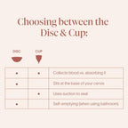 Cora reusable period cup showing the intuitive finger indent for easy folding.