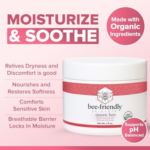 BeeFriendly hormone-free vaginal cream for itching and irritation with natural beeswax.