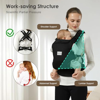 Misswisdom toddler carrier showing cross-back straps