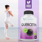 Doctor Recommended Quercetin 1000mg packaging layout for daily wellness routine.