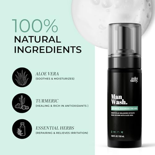 Miles Darcy men's intimate cleanser for jock itch and odor defense