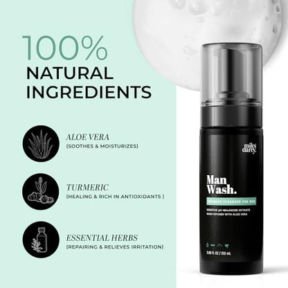 Miles Darcy men's intimate cleanser for jock itch and odor defense