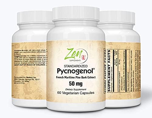 Zen Supplements French maritime pine bark extract capsules for skin health and hydration