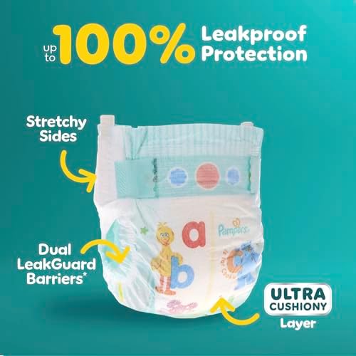 Close up of Pampers Baby Dry absorbent material texture