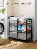 Adjustable dividers in storage cart shelves